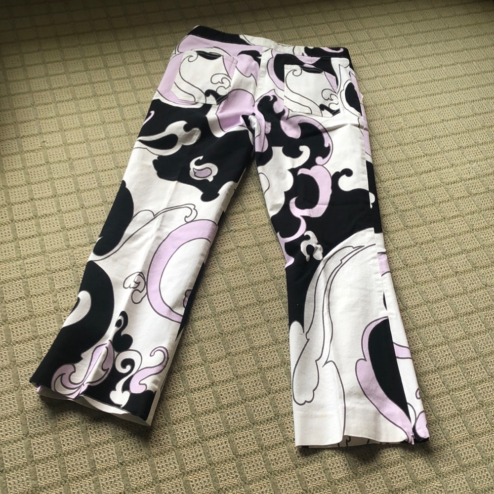 Etcetera Patterned Cropped Jeans - image 2